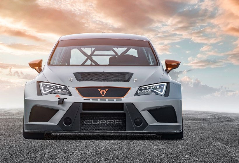 The new CUPRA TCR front view