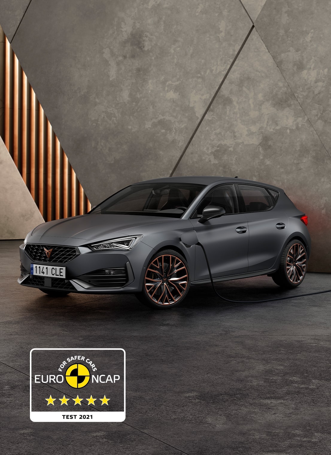 CUPRA Leon 5-stjernet rating euro ncap