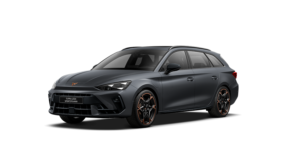 Shot of the CUPRA Leon Sportstourer VZ showcasing its exterior design.
