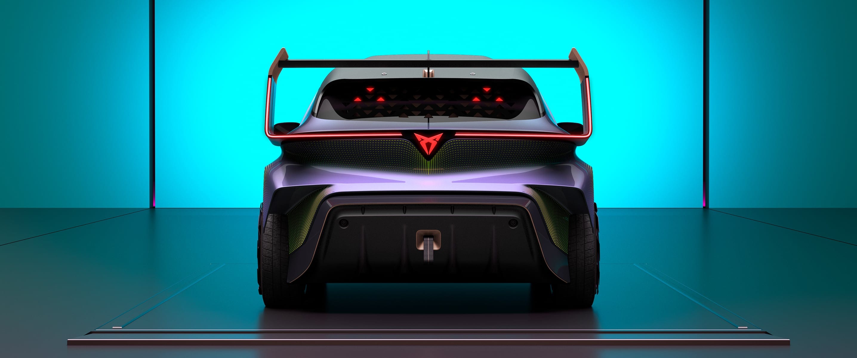 CUPRA UrbanRebel electric concept car rear view